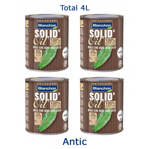 Blanchon SOLID'OIL 4 ltr (four 1 ltr cans) ANTIC 04402878 (BL)